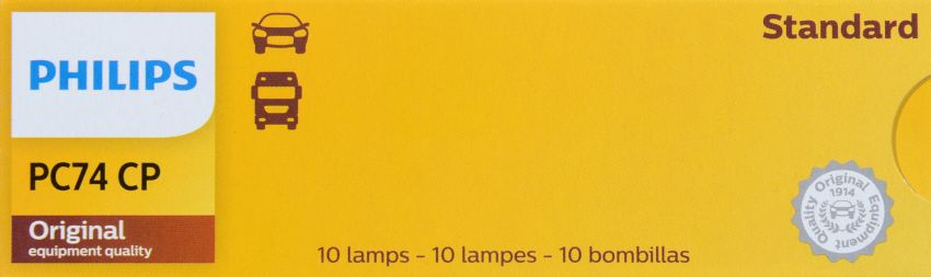 Philips PC74CP Philips Standard Miniature PC74 Pack of 10