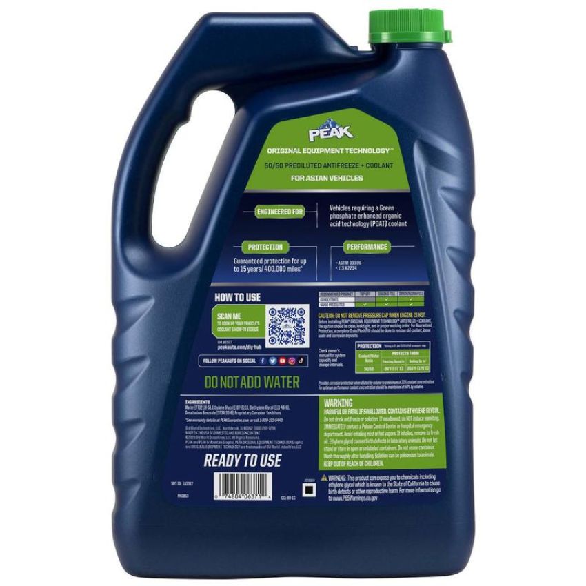 Peak PAGB53 PEAK OET ASIAN GREEN 50/50 1 GAL