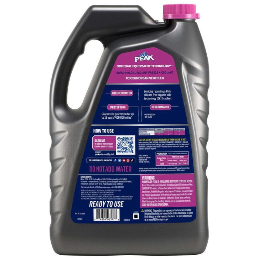 Peak PEPB53 PEAK OET EURO PINK 50/50 1 GALLON