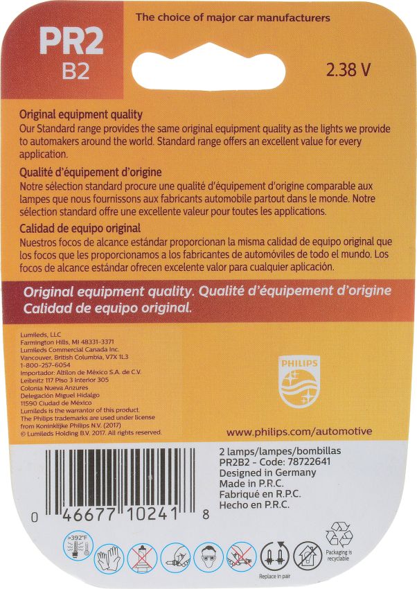 Philips PR2B2 Philips Standard Miniature PR2