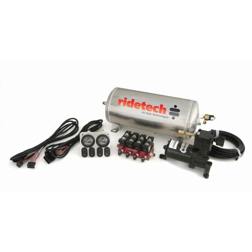 Ridetech 30154000 RidePro Analog 4 way air suspension control system with 3 gallon tank.