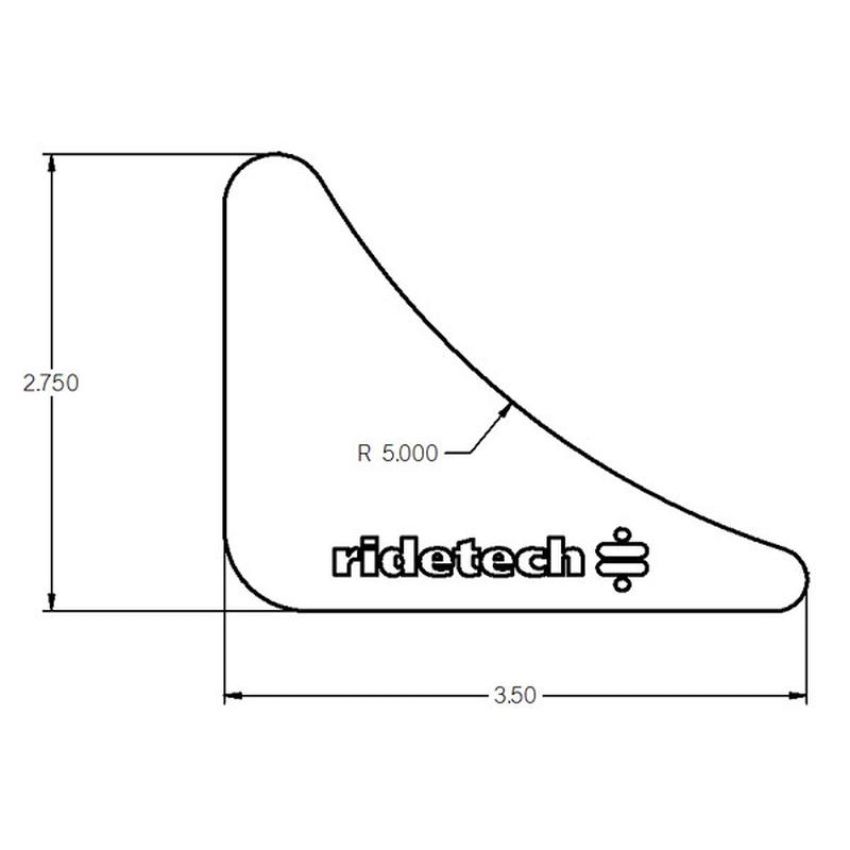 Ridetech 90000202 Gusset, 2.75