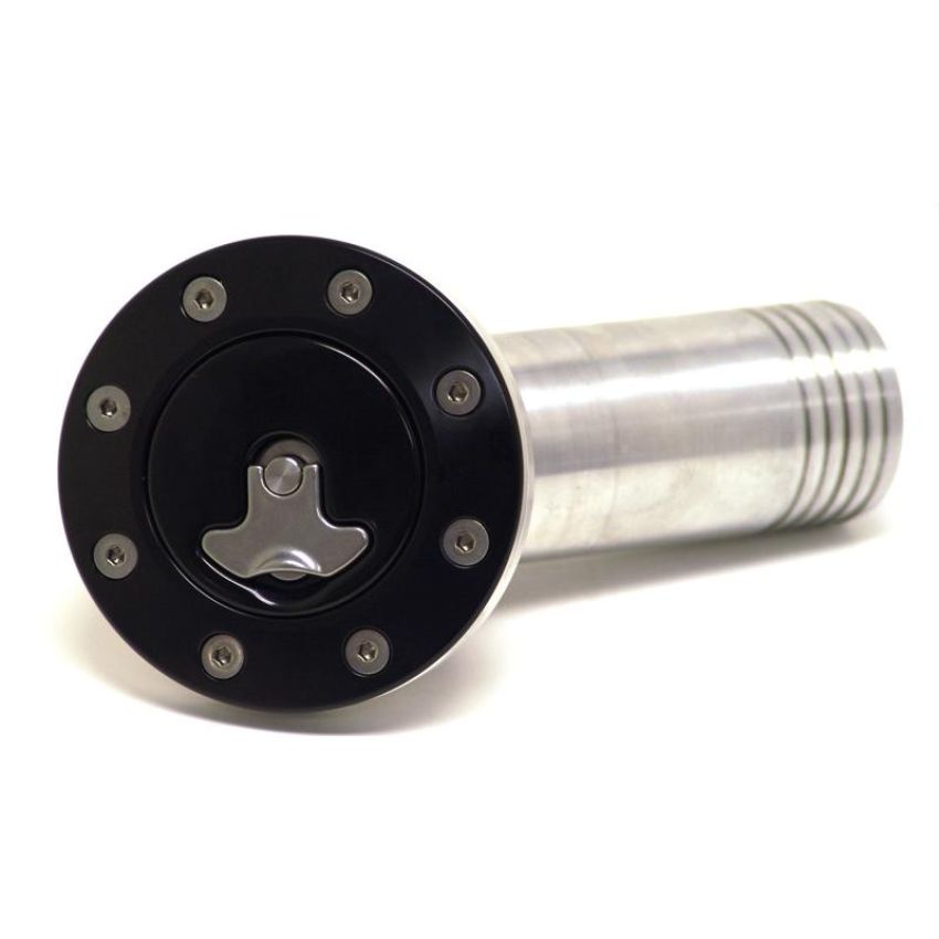 Ridetech 81000033 Billet aluminum gas cap for 1967-1968 Camaro, locking, anodized Black.
