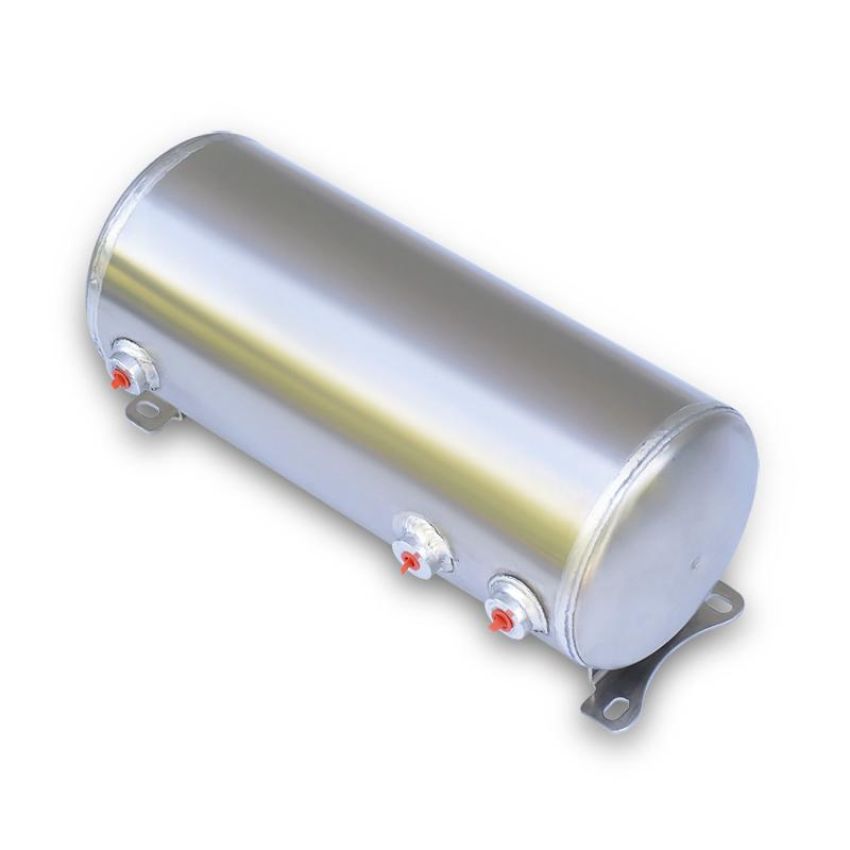 Ridetech 31913100 3 gallon aluminum air tank with two 1/4