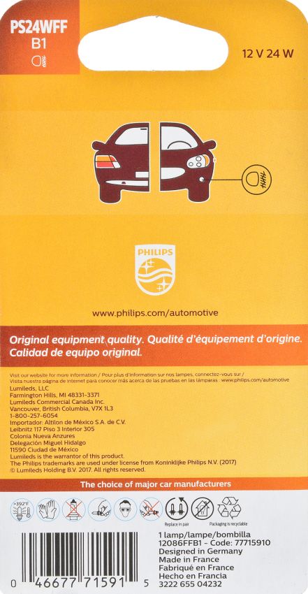Philips PS24WFFB1 Philips HiPerVision Bulb PS24WFF