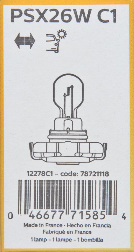 Philips PSX26WC1 Philips HiPerVision Bulb PSX26W