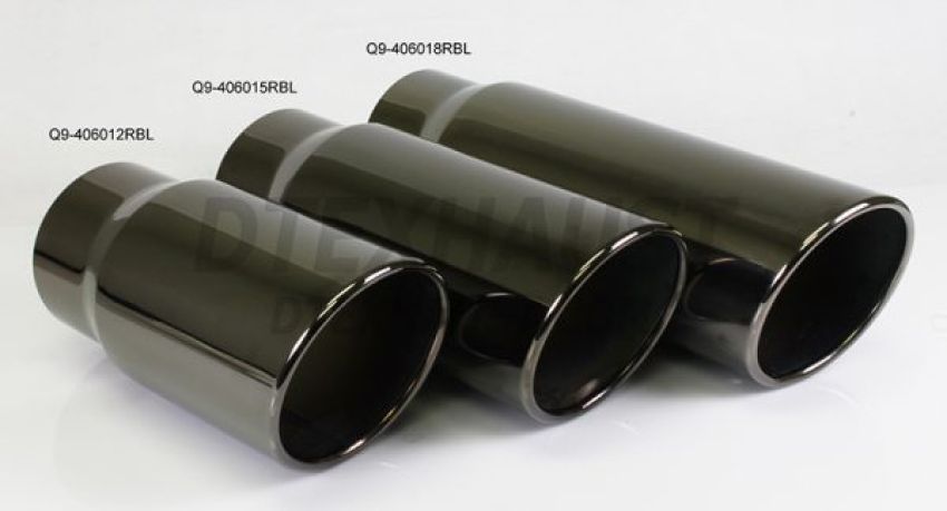 Different Trend Black Chrome Look Weld-on 4″ * 6″ * 12″ Rolled Slant Q9-406012RBL