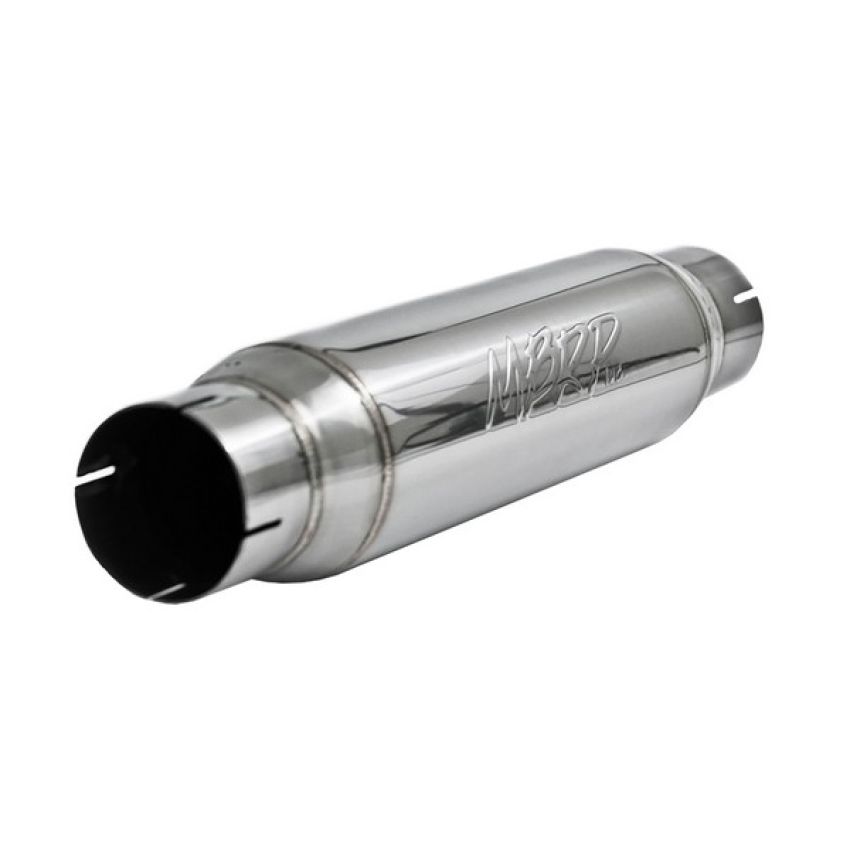 MBRP Exhaust R1013 Resonator; 3in. Inlet; Outlet;16in. body; 20in. overall; T304