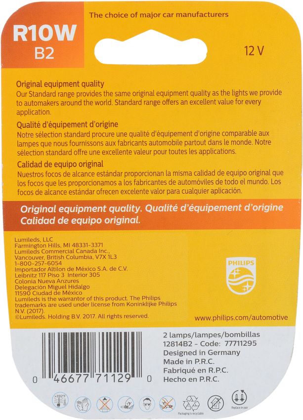 Philips 12814B2 Philips Standard Minature 12814