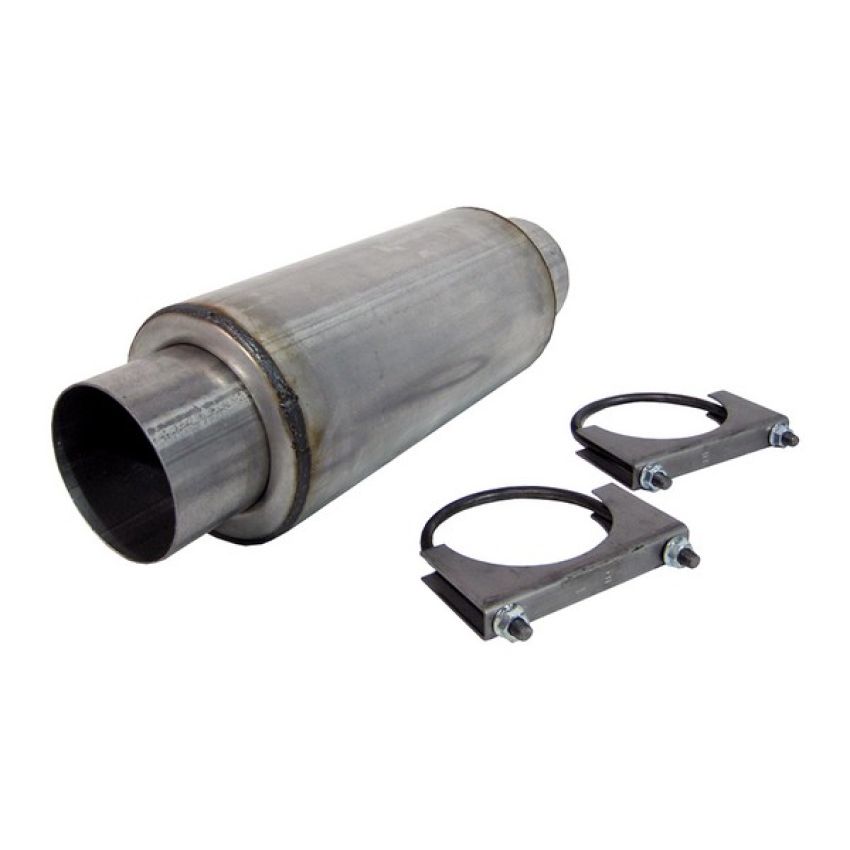 MBRP Exhaust R2009 Resonator 4in. Inlet; Outlet 12in. Body 18in. Overall; AL