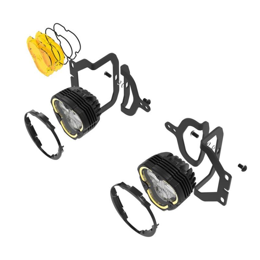 KC HiLiTES 97148 FLEX ERA 3 LED DM SAE Fog 2-Lt Mstr Kt - 18-24 Jeep Wrangler JL/Gladiator JT
