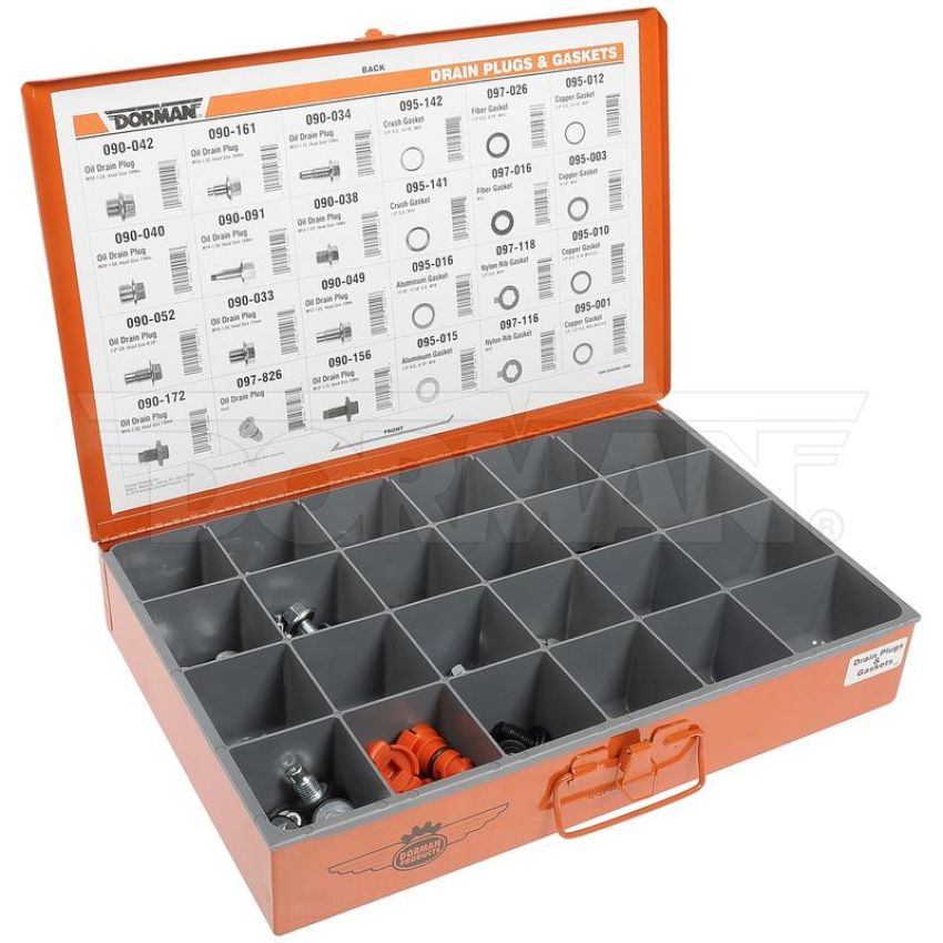 DORMAN 008-660 Drain Plug And Gasket Jobber Assortment - 24 SKUs