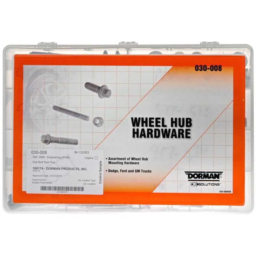 DORMAN 030-008 Hub Bolt Tech Tray