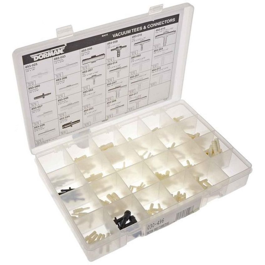 DORMAN 030-496 115 Piece 23 Sku Vacuum Tees/Connectors General Maintenance Tech Tray
