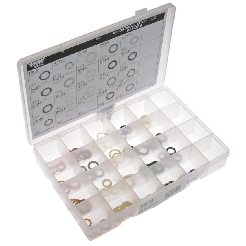 DORMAN 030-541 Oil Drain Plug Gasket Tech Tray - 20 SKU - 115 Pcs.