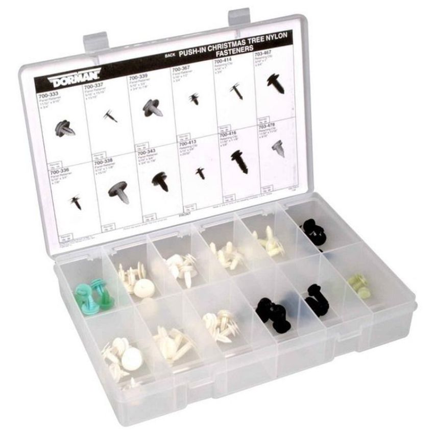 DORMAN 030-709 Push-in Nylon Panel Retainer Tech Tray