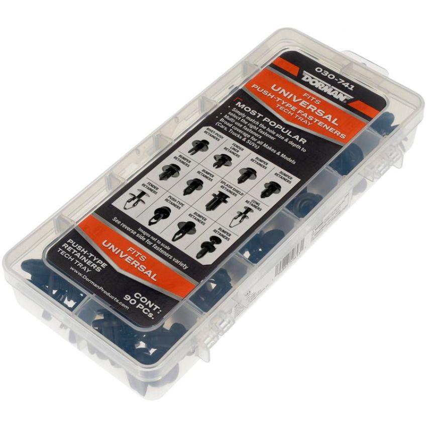 DORMAN 030-741 Universal Push-Type Body Fastener Tech Tray