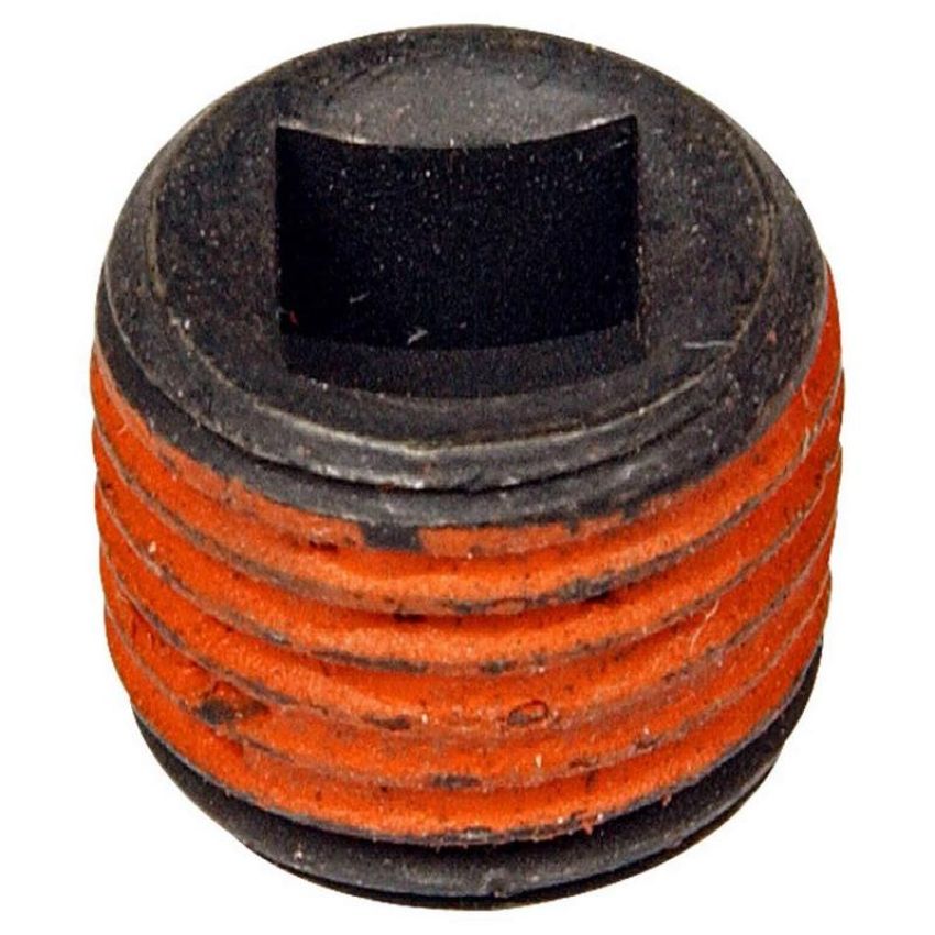 DORMAN 090-067 Pipe Plug C.S. Square 1/4-18 Npt, Head Size 1/4 In.