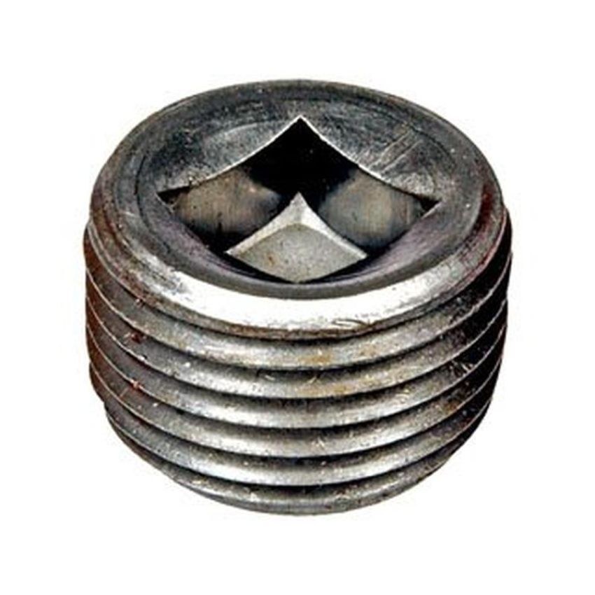 DORMAN 090-092 Pipe Plug C.S. Square 1/2-14 Npt, Head Size 3/8 In.