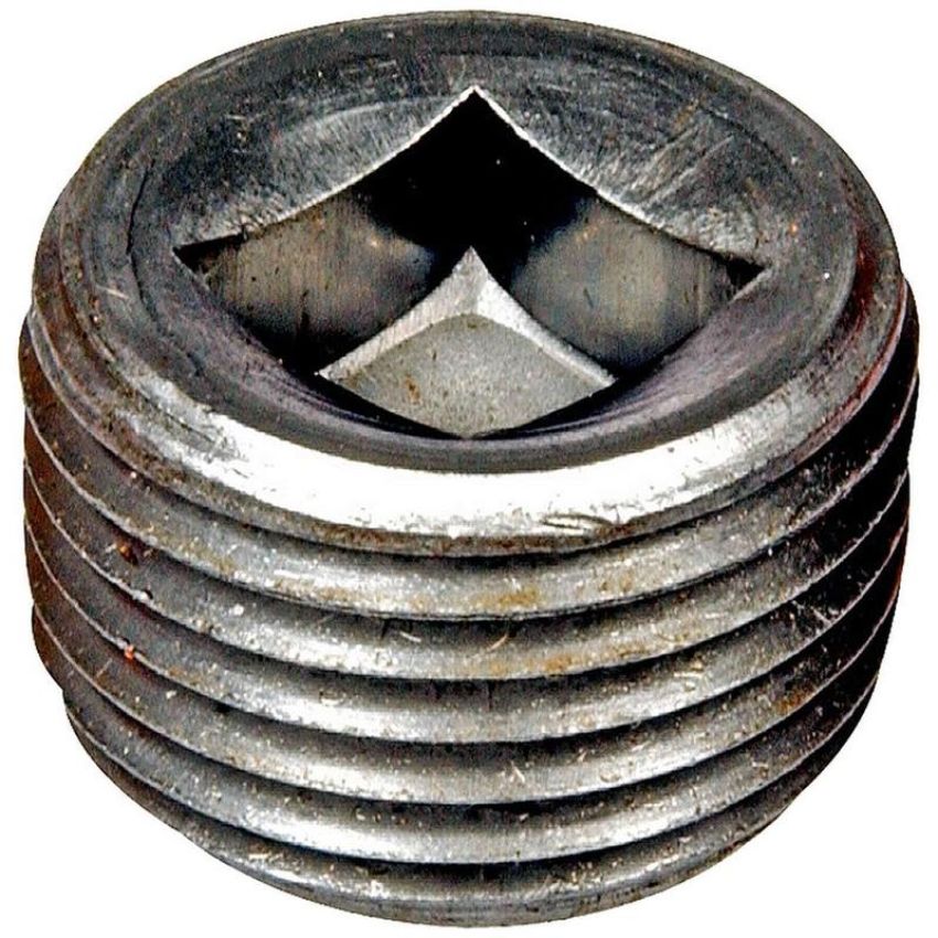 DORMAN 090-092 Pipe Plug C.S. Square 1/2-14 Npt, Head Size 3/8 In.