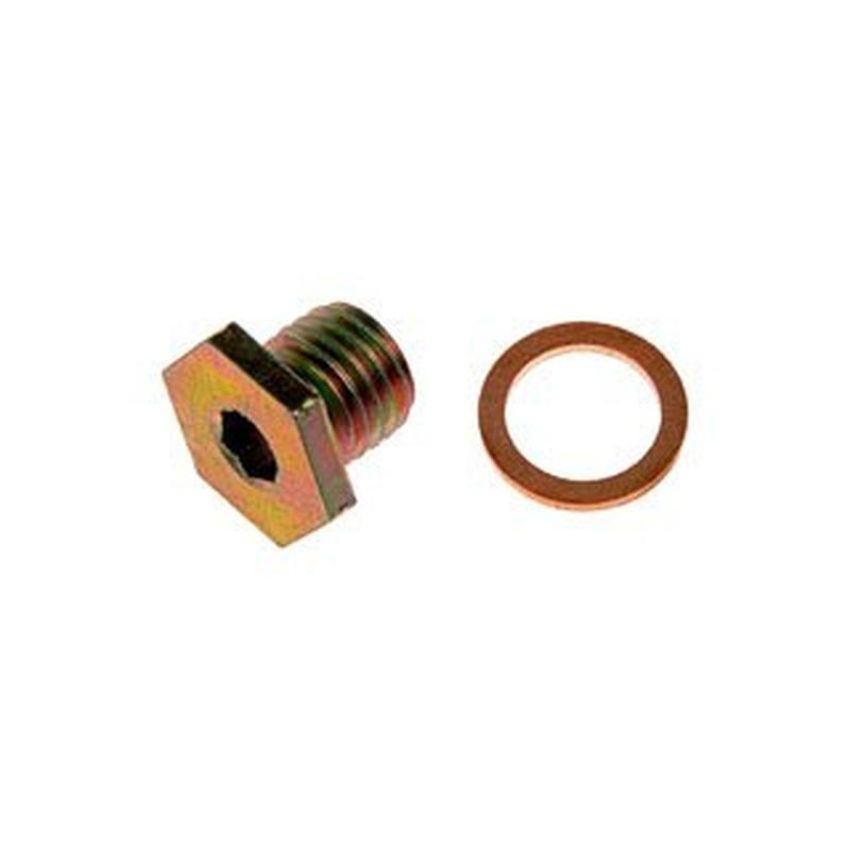 DORMAN 090-165 Oil Drain Plug Standard M12-1.50, Head Size 17Mm W/6Mm Countersunk Hex