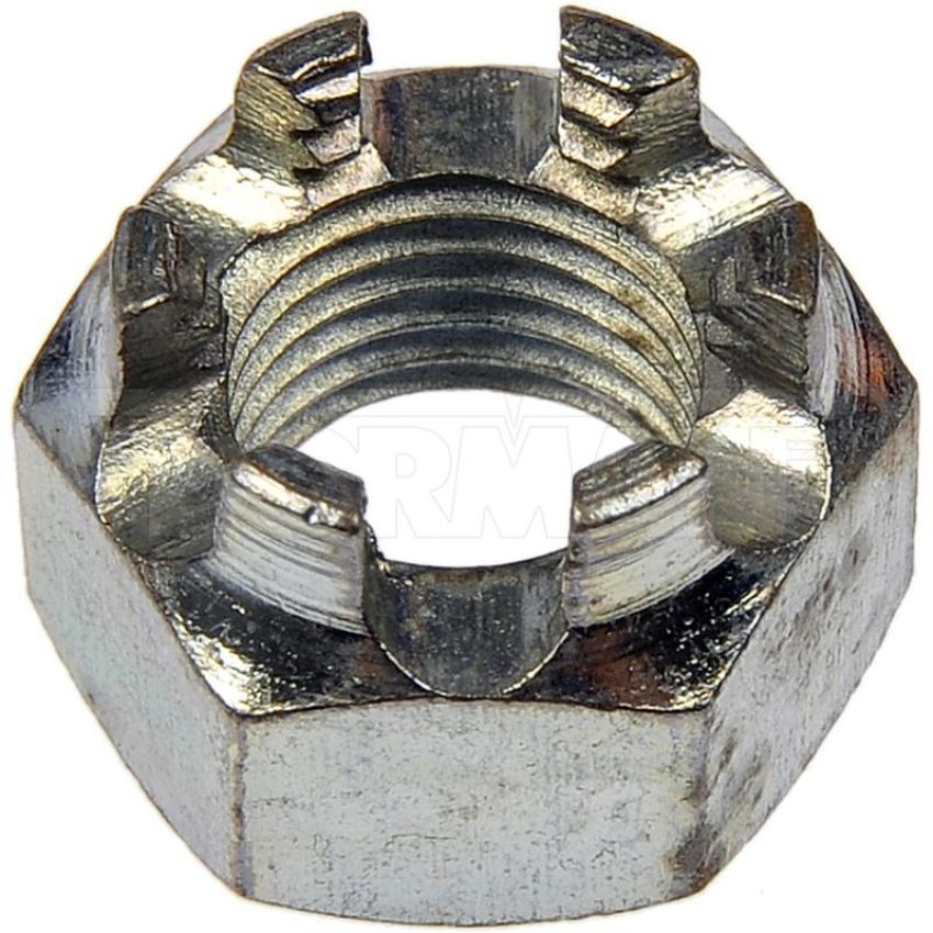 DORMAN 220-012 Hex Nut-Castellated-Thread Size 3/8-24, Height 9/16 In.
