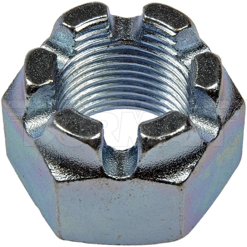 DORMAN 220-018BX Hex Nut-Castellated-Thread Size; 7/8-14, Height; 1-15/16 In.