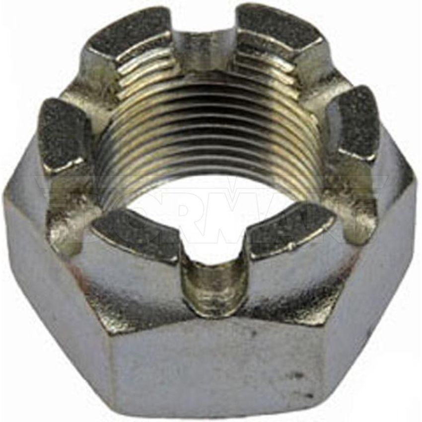 DORMAN 220-019 Hex Nut-Castellated-Thread Size 1-14, Height 1-1/2 In.
