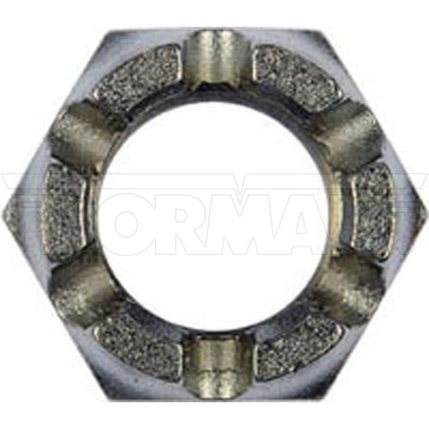 DORMAN 220-019 Hex Nut-Castellated-Thread Size 1-14, Height 1-1/2 In.