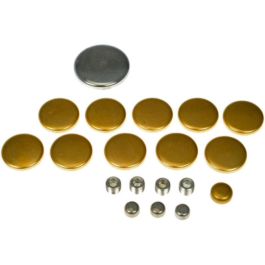 DORMAN 567-009 Ford Brass Expansion Plug Kit, 15 Expansion Plugs, 4 Pipe Plugs