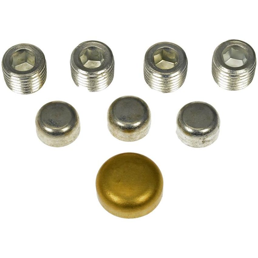 DORMAN 567-009 Ford Brass Expansion Plug Kit, 15 Expansion Plugs, 4 Pipe Plugs