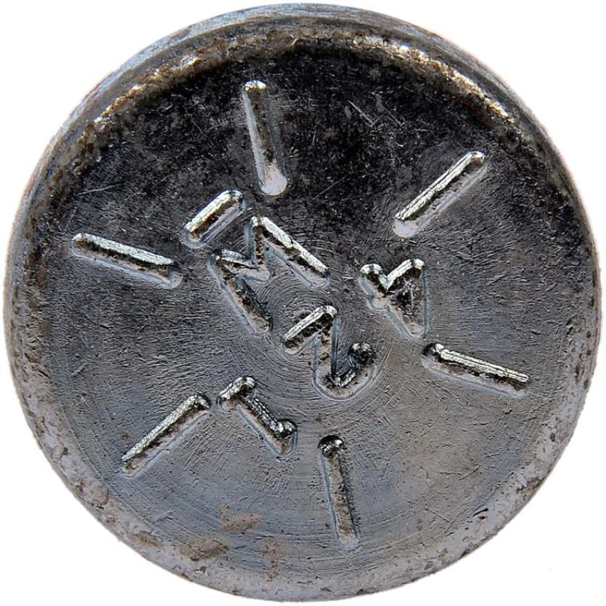 DORMAN 610-421 5/8-18 Serrated Wheel Stud - .650 In. Knurl, 2.00 In. Length