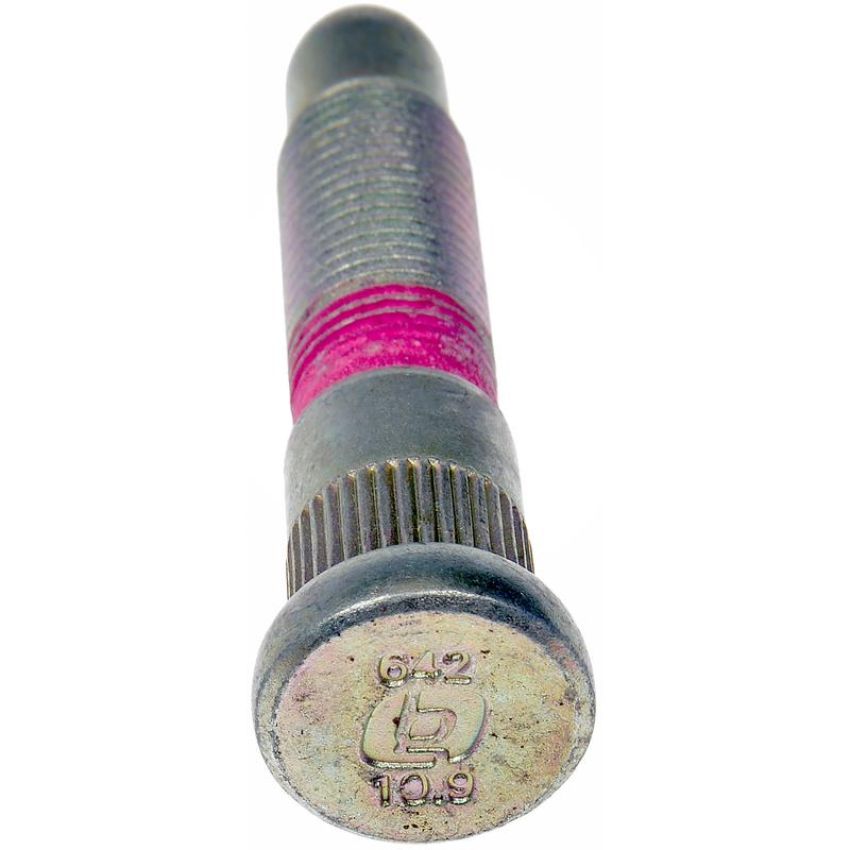 DORMAN 610-642 M14-1.50 Serrated Wheel Stud - 15.65 mm Knurl, 75.5 mm Length