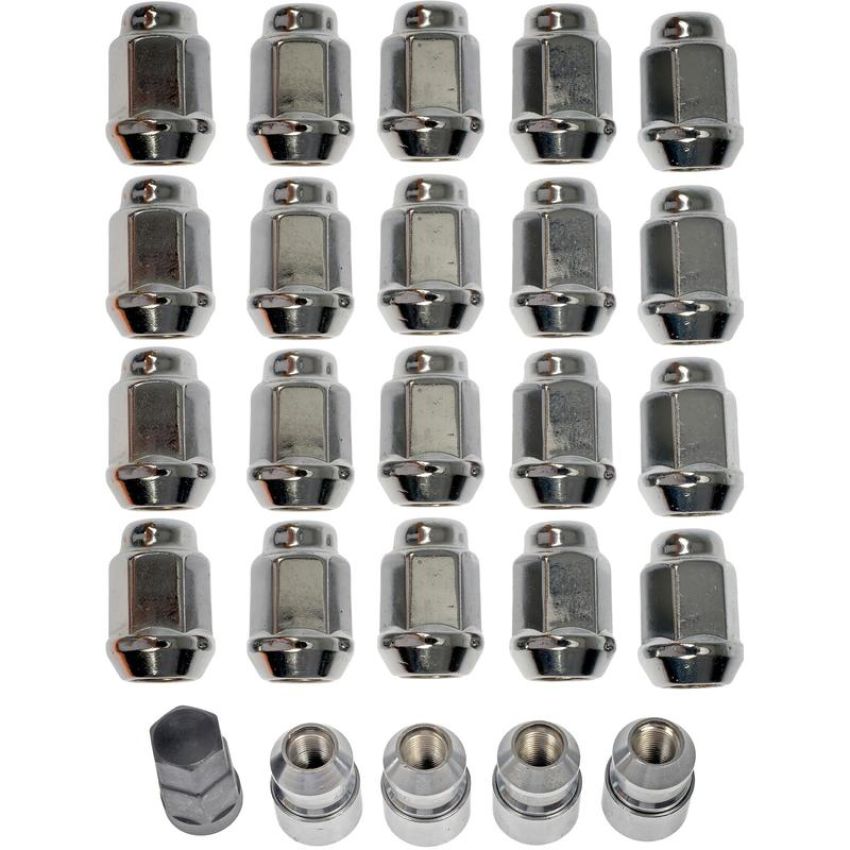 DORMAN 611-122FK Wheel Nut Kit 1/2-20 Dometop - 3/4 In. Hex, 1-5/16 In. Length With Lock