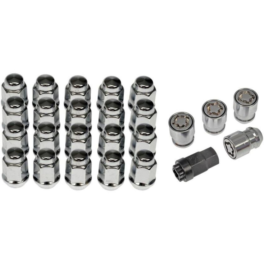 DORMAN 611-122FK Wheel Nut Kit 1/2-20 Dometop - 3/4 In. Hex, 1-5/16 In. Length With Lock