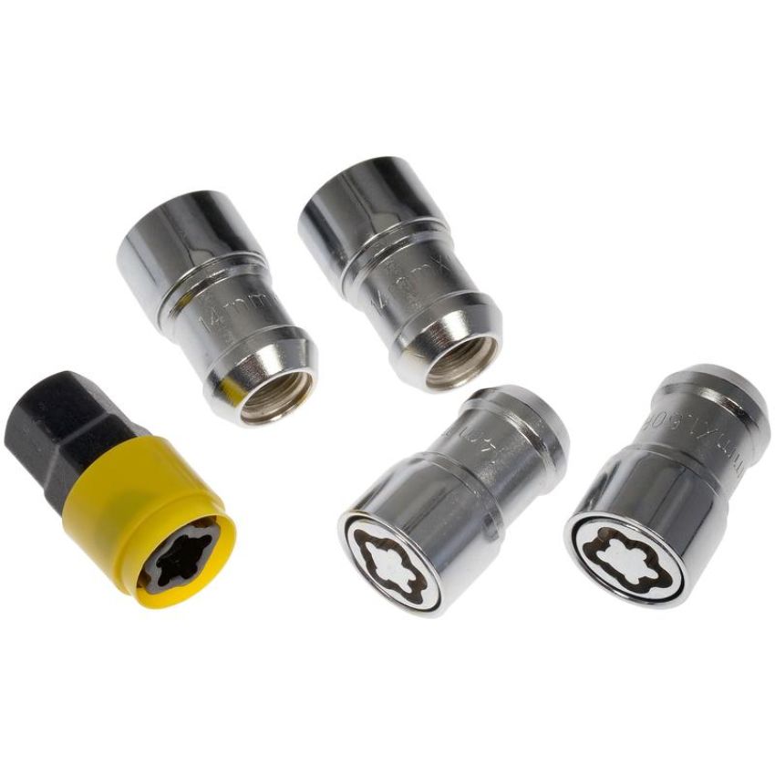 DORMAN 611-236FK Wheel Nut Kit M14-1.50 Flattop  Nut-22 mm Hex, 44.5 mm Length With Lock