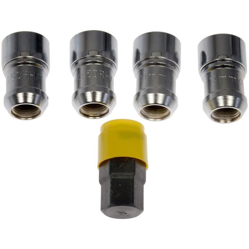 DORMAN 611-236FK Wheel Nut Kit M14-1.50 Flattop  Nut-22 mm Hex, 44.5 mm Length With Lock