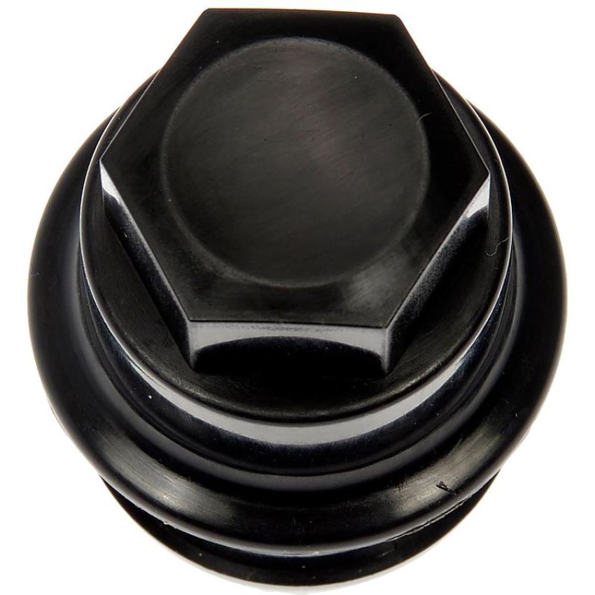 DORMAN 611-949 M27-2.0 Black Wheel Nut Cover - Threaded Type