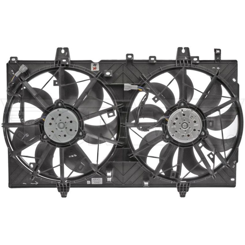 DORMAN 620-472 Dual Fan Assembly Without Controller