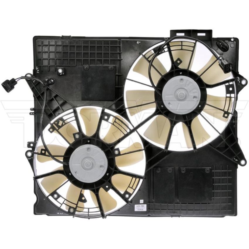 DORMAN 620-580 Dual Fan Assembly Without Controller