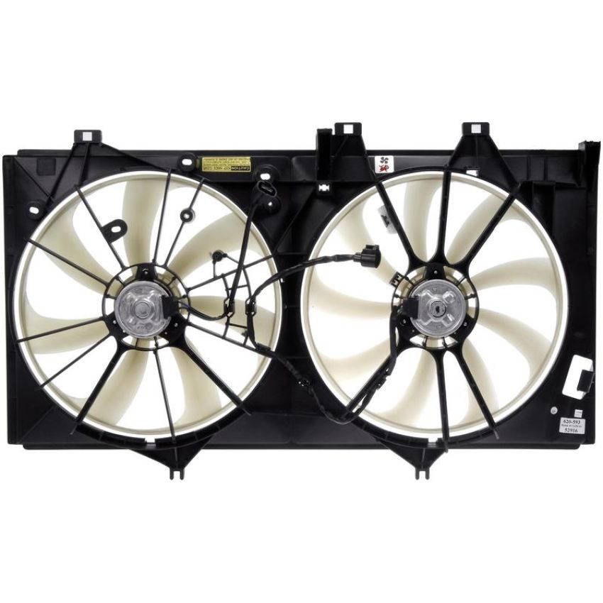DORMAN 620-593 Dual Fan Assembly Without Controller