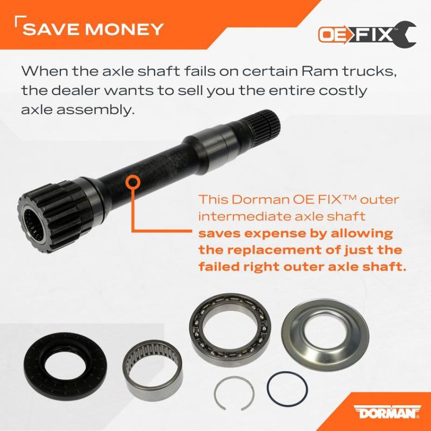 DORMAN 630-446 Right Outer Intermediate Axle Shaft