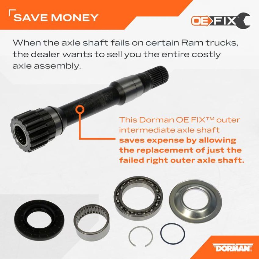 DORMAN 630-446 Right Outer Intermediate Axle Shaft