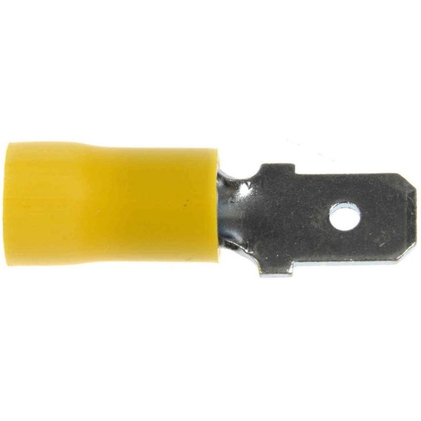 DORMAN 638-262 12-10 Gauge Male Slide Disconnect Terminal, .250 In., Yellow
