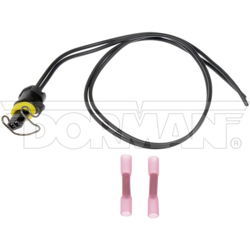 DORMAN 645-1001 2 Wire Pigtail - Waterproof Male Connector With Female Terminals And Clip