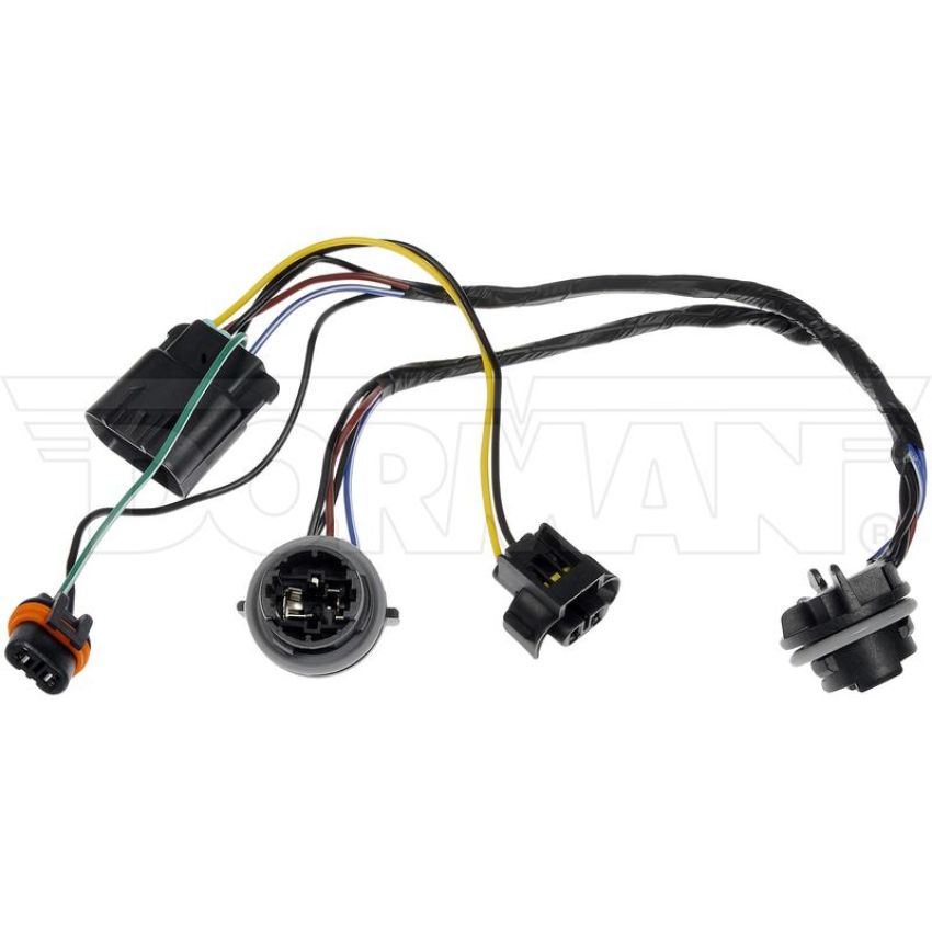 DORMAN 645-745 Wiring Harness Assembly With Two Lamp Sockets And Three Connectors