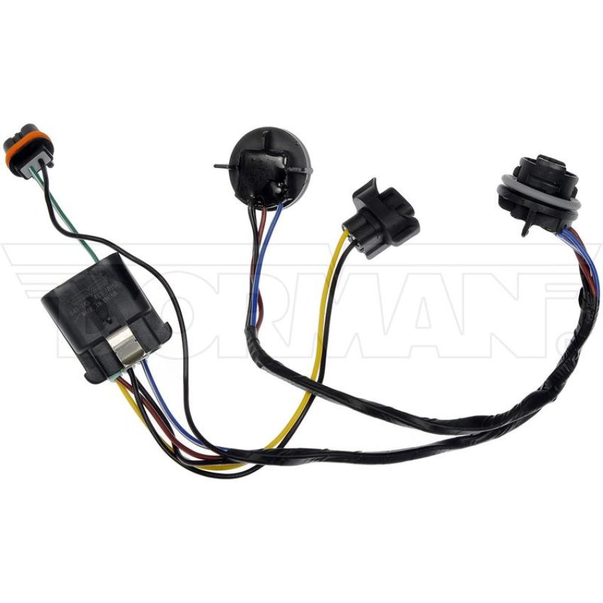 DORMAN 645-745 Wiring Harness Assembly With Two Lamp Sockets And Three Connectors