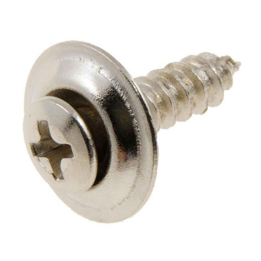 DORMAN 700-104 Trim Screw-Chrome Sems Head-No. 10 x 3/4 In.