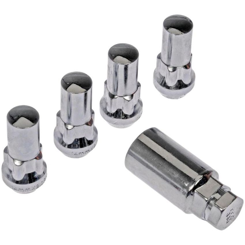 DORMAN 711-1028 Wheel Nut Lock Chrome Acorn Nut Set M14-2.0