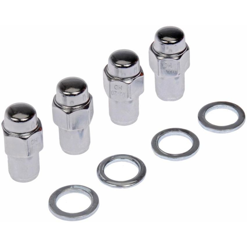 DORMAN 711-208 Wheel Nut Chrome Std. Mag 2-Pc 1/2-20